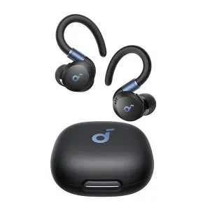 אוזניות ספורט אלחוטיות Anker Soundcore Sport X20 בצבע שחור – סאונד עוצמתי, נוחות, עמידות במים