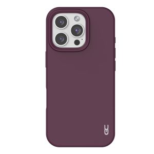 כיסוי סילקון איכותי תומך MagSafe עבור Iphone 16 Pro Max בצבע חציל