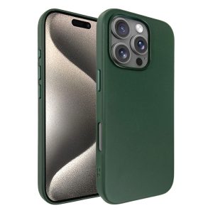 כיסוי דמוי עור אקסלוסיבי עבור iphone 16 Pro תומך Magsafe בצבע ירוק