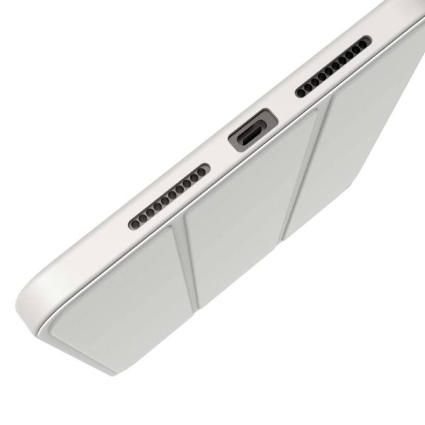 ⁦כיסוי JCPal DuraPro בצבע אפור בהיר ל‑iPad Pro 11 אינץ' (M4, 2024) – מגן חכם עם תא ל‑Apple Pencil⁩ – תמונה ⁦3⁩