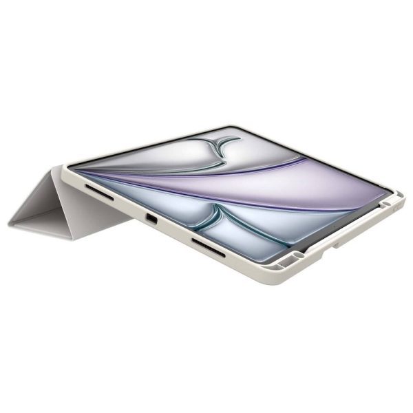 ⁦כיסוי JCPal DuraPro בצבע אפור בהיר ל‑iPad Pro 11 אינץ' (M4, 2024) – מגן חכם עם תא ל‑Apple Pencil⁩ – תמונה ⁦5⁩