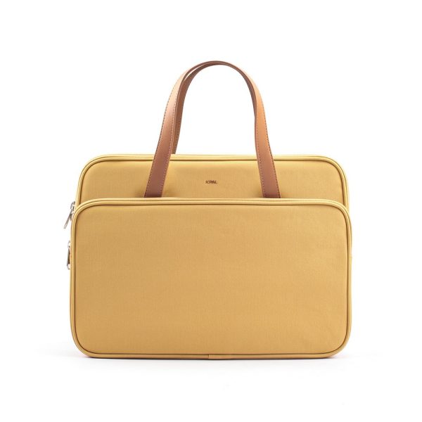 תיק נשיאה יוקרתי JCPal Milan briefcase Sleeve, 15/16-inch, Sand
