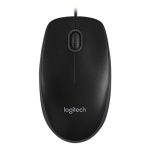 עכבר חוטי Logitech B100 Optical OEM שחור
