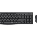 סט מקלדת ועכבר אלחוטיים Logitech Wireless Combo MK295 עברית ואנגלית, בצבע שחור