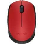 עכבר אלחוטי Logitech M171 2.4GHz – צבע אדום-שחור