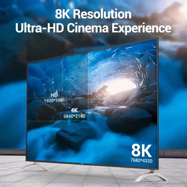 ⁦כבל HDMI 2.1 8K באורך 3M מבית VENTIOM⁩ – תמונה ⁦3⁩