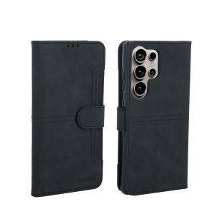כיסוי ספר עבור Samsung S25 Ultra בצבע שחור מבית Pouchino