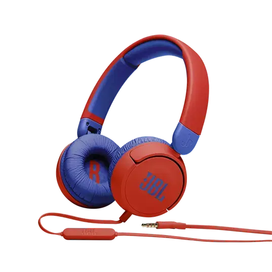 אוזניות חוט JBL JR310 בצבע אדום כחול