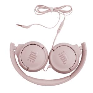 אוזניות קשת חוטיות JBL TUNE 500 בצבע ורוד