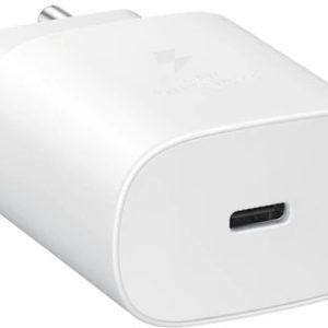 מטען קיר מהיר Samsung 25W Type-C בצבע לבן – מקורי, ללא כבל, שנה אחריות יבואן רשמי