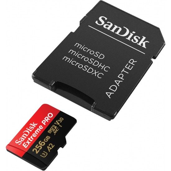 כרטיס זיכרון SanDisk Extreme PRO microSDXC 256GB+SD Adapter 170MB/s – תמונה 3