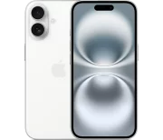 סמארטפון Apple iPhone 16 בנפח 128GB בצבע לבן
