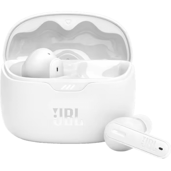 אוזניות אלחוטיות  Jbl Tune Beam ANC בצבע לבן