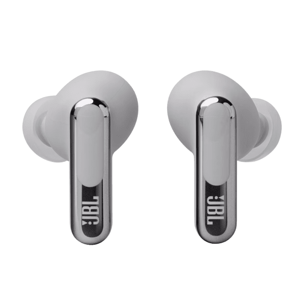⁦אוזניות אלחוטיות כולל ביטול רעשים Jbl Live Beam 3 בצבע כסף⁩ – תמונה ⁦3⁩