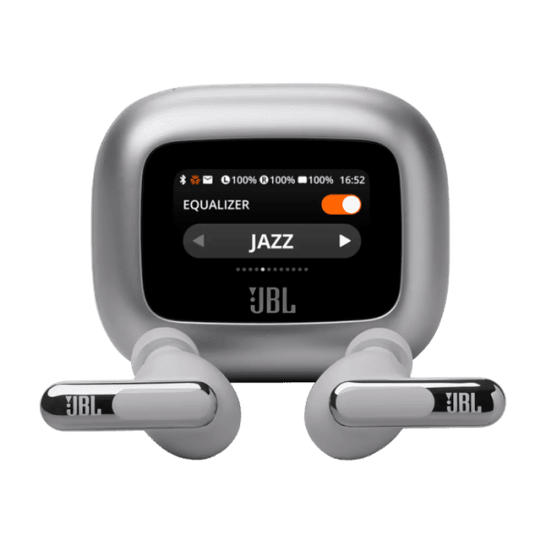 אוזניות אלחוטיות כולל ביטול רעשים Jbl Live Beam 3 בצבע כסף