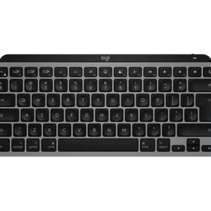 מקלדת אלחוטית Logitech MX Keys Mini בצבע Graphite – Bluetooth קומפקטית עם תאורה חכמה לעבודה מקצועית