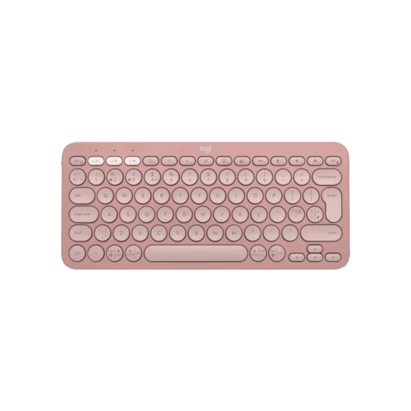 מקלדת בלוטוס' Logitech PEBBLE KEYS 2 K380S בצבע ורוד