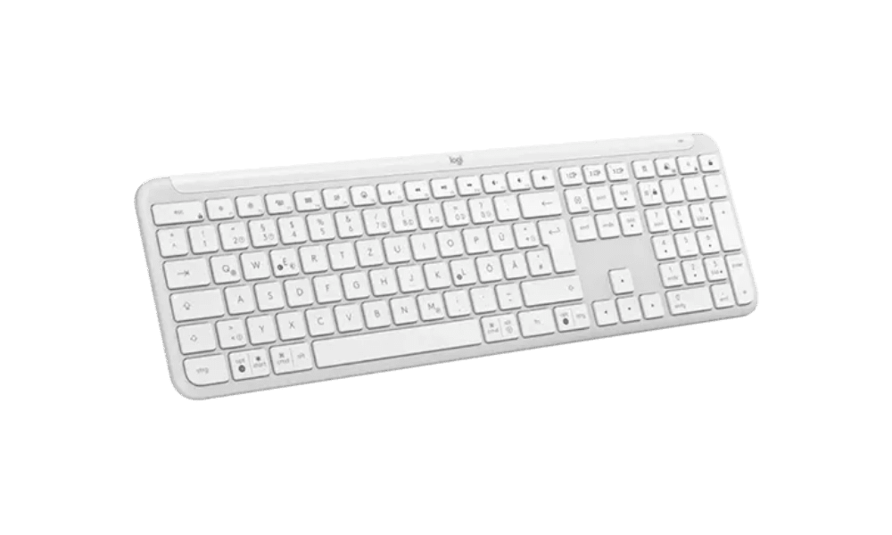 מקלדת אלחוטית חכמה Logitech Signature Slim K950 בצבע לבן – תמונה 2