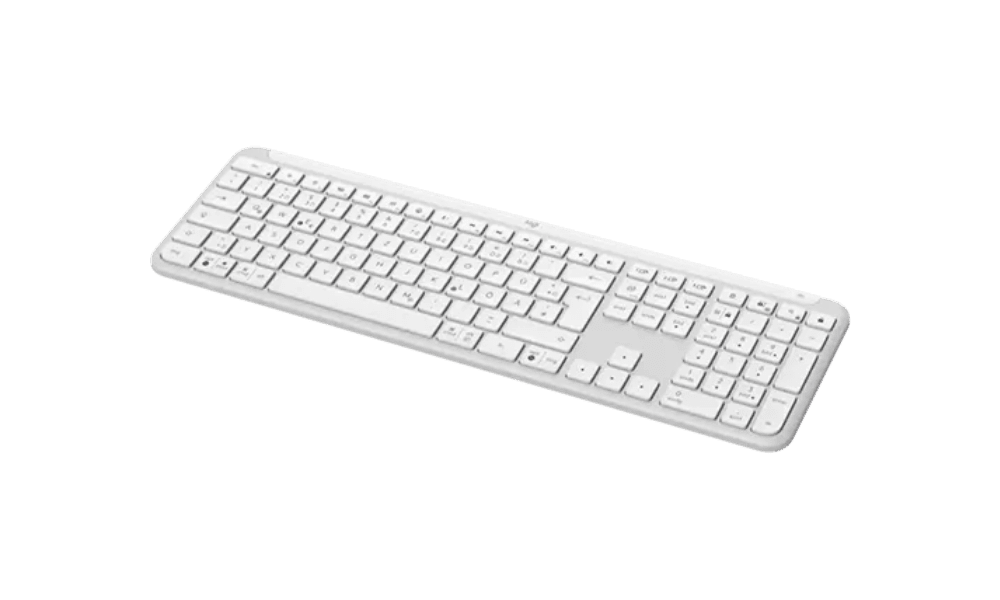 מקלדת אלחוטית חכמה Logitech Signature Slim K950 בצבע לבן – תמונה 3