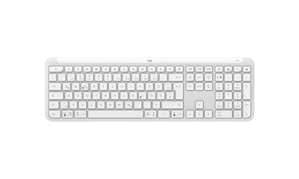 מקלדת אלחוטית חכמה Logitech Signature Slim K950 בצבע לבן
