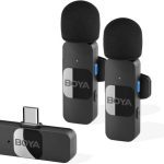 מיקרופון דש כפול Boya V20 Type-C שנה אחריות