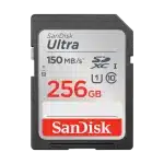 כרטיס זיכרון SD SDXC SanDisk Ultra 256GB 150MB/s UHS-I