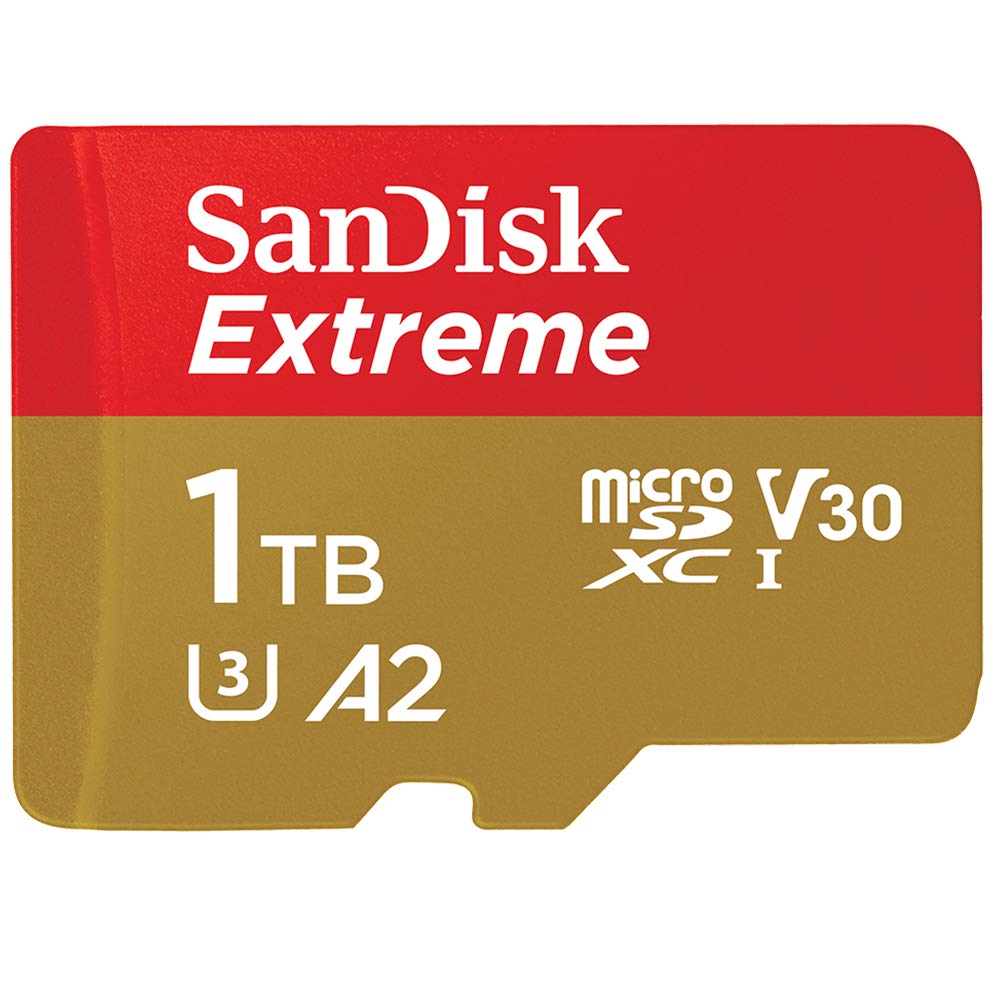 כרטיס זיכרון בנפח 1T Extream Micro SD 4K 190S מבית SANDISK
