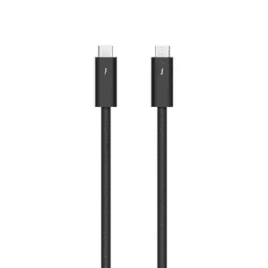 כבל Thunderbolt 4 Pro מקורי באורך 3 מטר – חיבור USB-C, מהירות עד 40Gbps, בצבע שחור