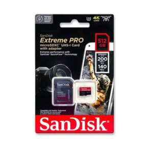 כרטיס זיכרון MicroSD SanDisk Extreme PRO 512GB 200MB/s UHS-I