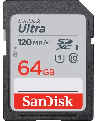 כרטיס זיכרון SD SDXC SanDisk Ultra 64GB 140MB/s UHS-I