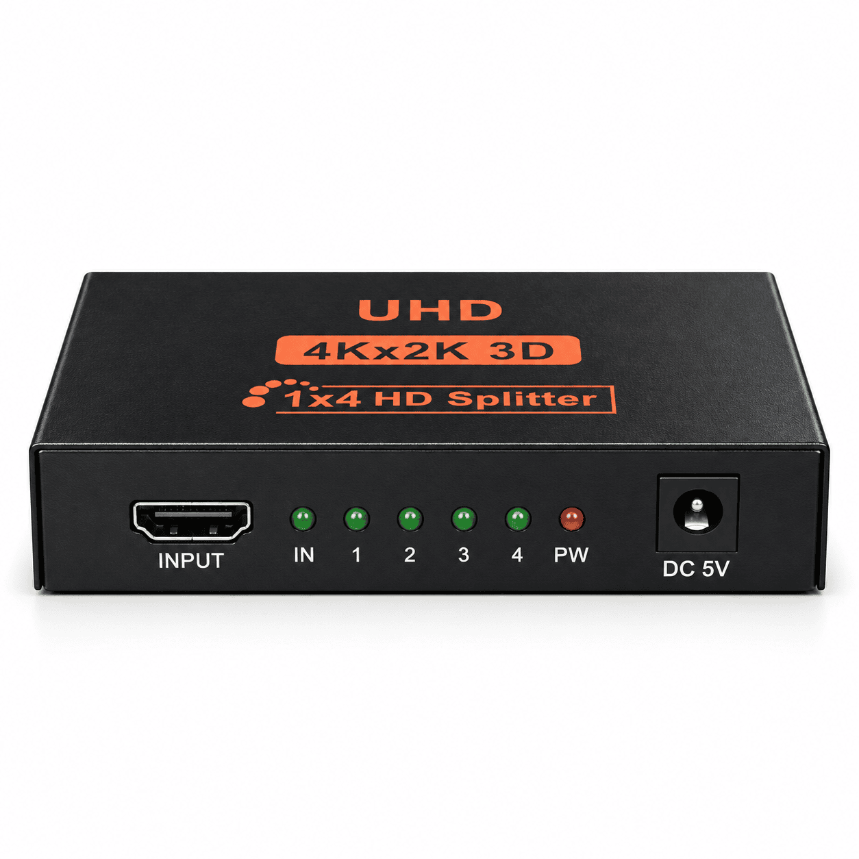 מפצל HDMI ל-4 מסכים 1x4 Splitter תומך 4K – תמונה 2