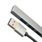 מפצל USB עם 4 יציאות – HUB USB 3.0 מהיר לחיבור ציוד היקפי, תואם USB 3.0