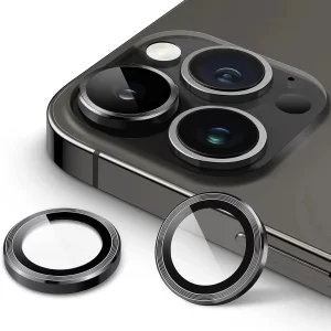 מגן זכוכית לעדשות מצלמה iPhone 16/16 Plus Black
