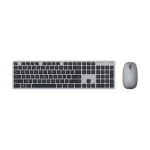 סט מקלדת ועכבר אלחוטיים ASUS W5000 2.4GHz – צבע אפור