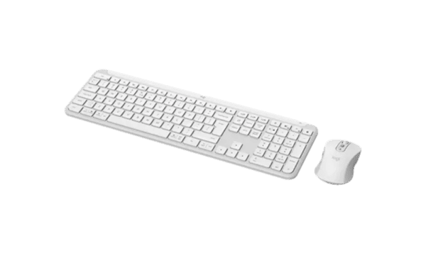 ⁦סט מקלדת ועכבר אלחוטיים Logitech MK950 Signature Slim Combo לבן⁩ – תמונה ⁦2⁩