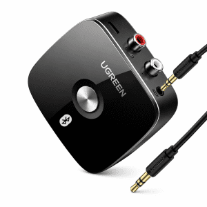 מקלט Bluetooth 5.0 UGREEN להזרמת מוזיקה 3.5mm ו-RCA - שחור
