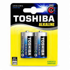 סוללות Toshiba C LR14 1.5V אלקליין - זוג