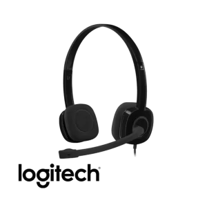 אוזניות סטריאו איכותיות Logitech H151 בחיבור 3.5 מ"מ