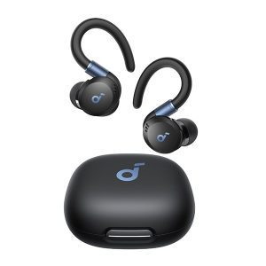 אוזניות ספורט אלחוטיות Anker Soundcore Sport X20 בצבע שחור – סאונד עוצמתי, נוחות, עמידות במים
