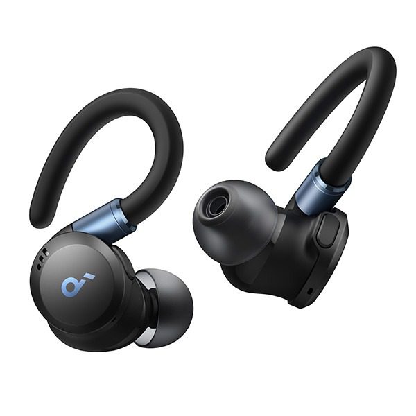 אוזניות ספורט אלחוטיות Anker Soundcore Sport X20 בצבע שחור – סאונד עוצמתי, נוחות, עמידות במים – תמונה 2