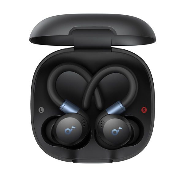 אוזניות ספורט אלחוטיות Anker Soundcore Sport X20 בצבע שחור – סאונד עוצמתי, נוחות, עמידות במים – תמונה 3