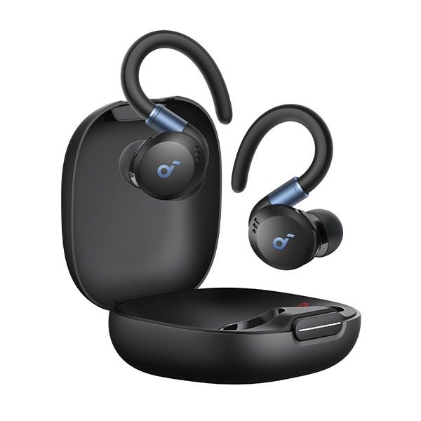 אוזניות ספורט אלחוטיות Anker Soundcore Sport X20 בצבע שחור – סאונד עוצמתי, נוחות, עמידות במים – תמונה 4