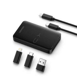 ערכת מתאמים Essager 4-in-1 כבל נשלף ותאי SIM - שחור