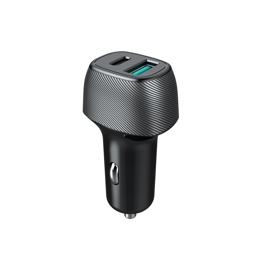 מטען רכב מהיר הכולל שתי כניסות Type-C 25W + USB 18W כולל כבל Type-C to Type-C מבית Miracase – תמונה 4