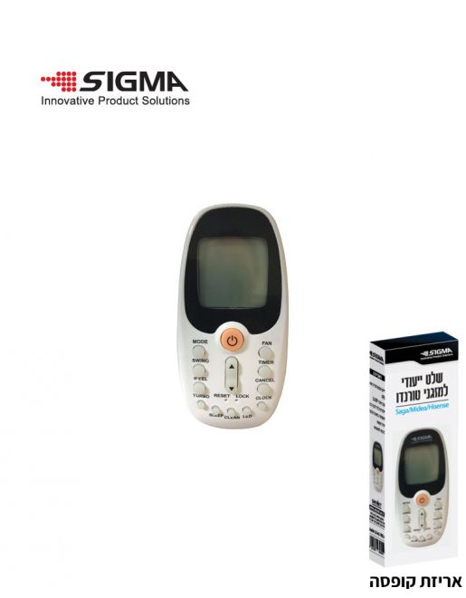 שלט ייעודי למזגני Tornado מבית SIGMA
