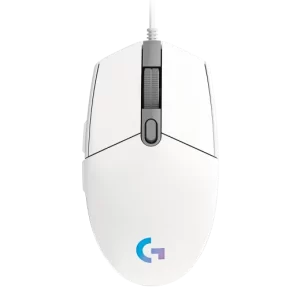 עכבר גיימינג חוטי Logitech G102 Lightsync RGB בצבע לבן – DPI 8000 ותאורת RGB מרהיבה