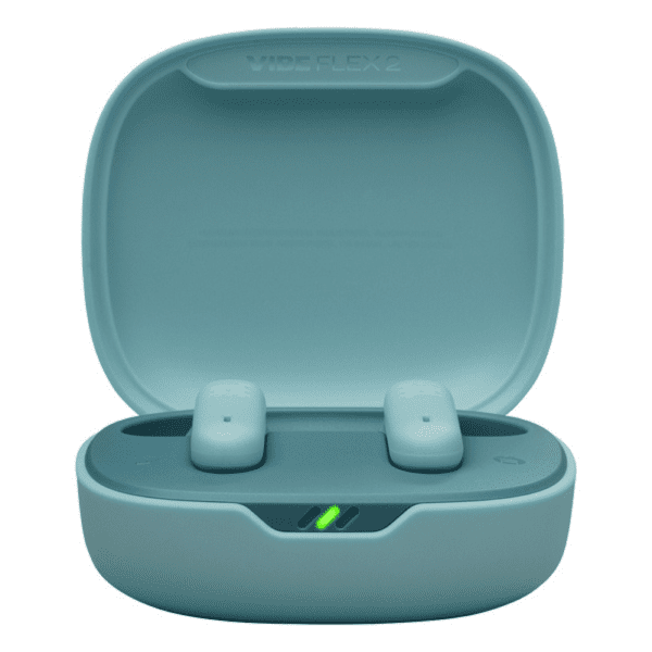 ⁦אוזניות אלחוטיות JBL Vibe Flex 2 בצבע כחול – אחריות יבואן רשמי⁩ – תמונה ⁦4⁩