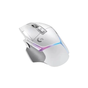 עכבר גיימינג אלחוטי Logitech G502 X Plus בצבע לבן עם תאורת RGB