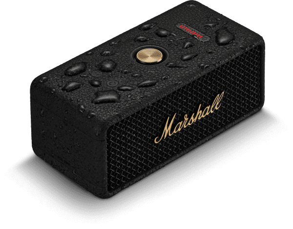 רמקול אלחוטי Marshall Emberton 3 בצבע שחור – סאונד עוצמתי, עמידות למים ועיצוב קלאסי
