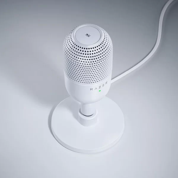 מיקרופון גיימינג שולחני Razer Seiren V3 Mini בצבע לבן